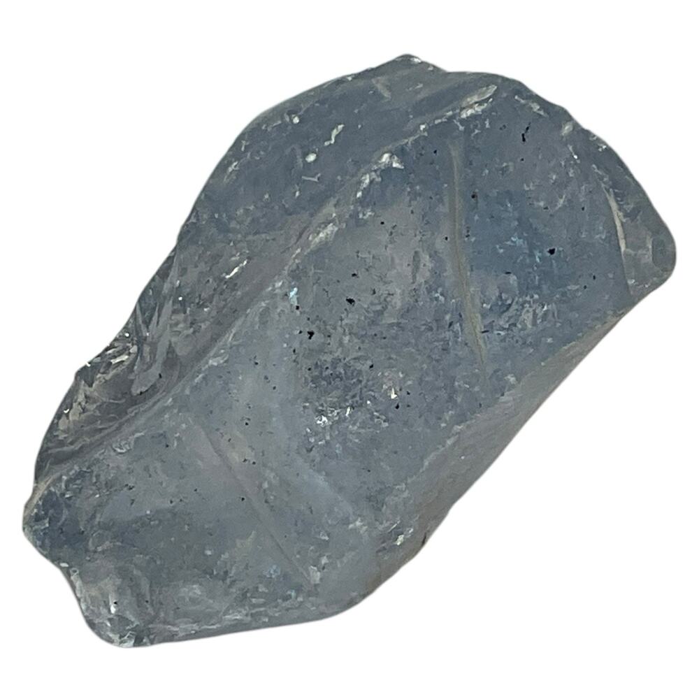 Sky Blue Translucent Art Glass Cullet Glowing Manganese Slag Glass #5GX119 - Picture 7 of 8